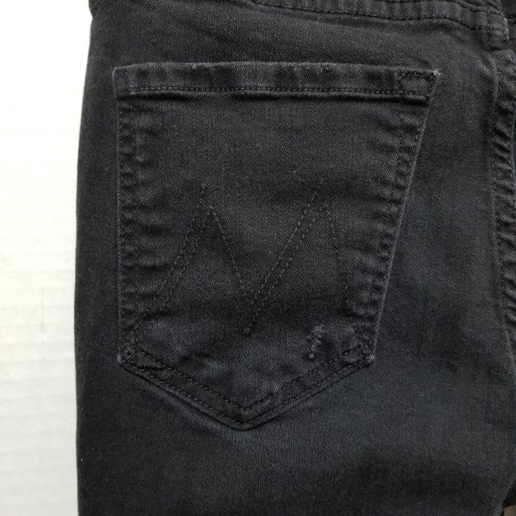 MOTHER jeans 27 Insider Crop Step Fray Not Guilty denim high rise distressed hem - Picture 8 of 16